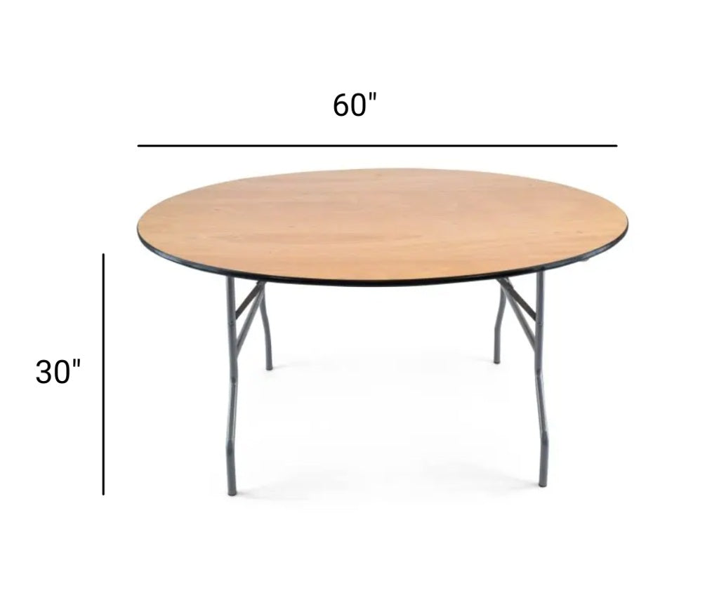 Round Table 60in (5ft) - Perfect for Events and Weddings