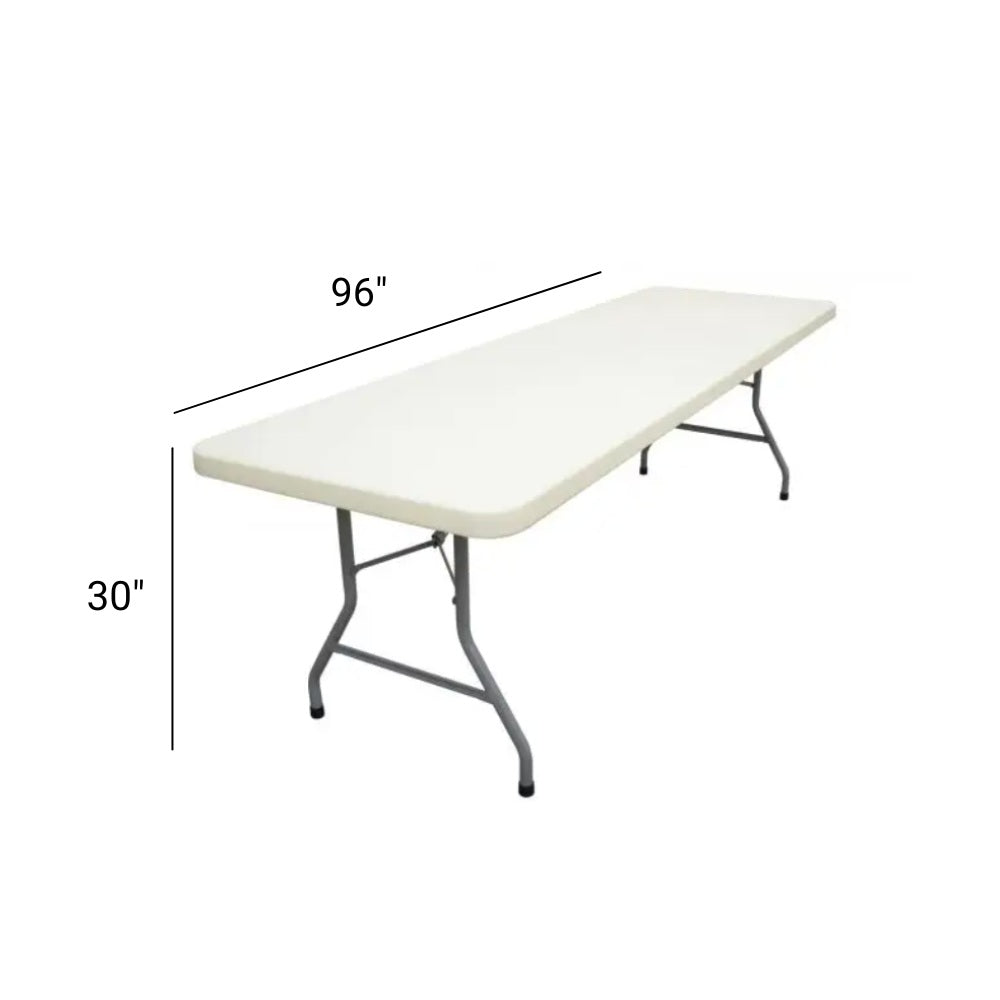 Folding Rectangular Table Rental 8ft x 30in - Great for Any Event