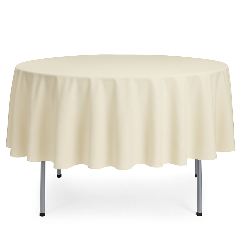 Round Table Linens - Seat Level 6ft Round Tablecloth