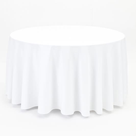 Round Table Linens - Floor Length 6ft Round Tablecloth