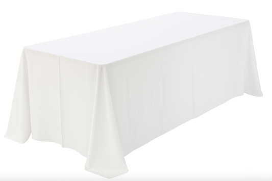 Rectangular Table Linens - Floor Length 8ft Tablecloth