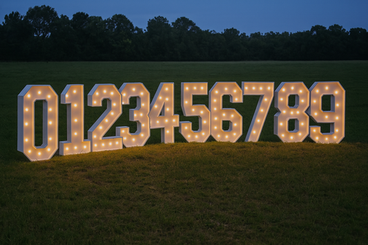 Light Up Marquee Numbers (Rental Only)
