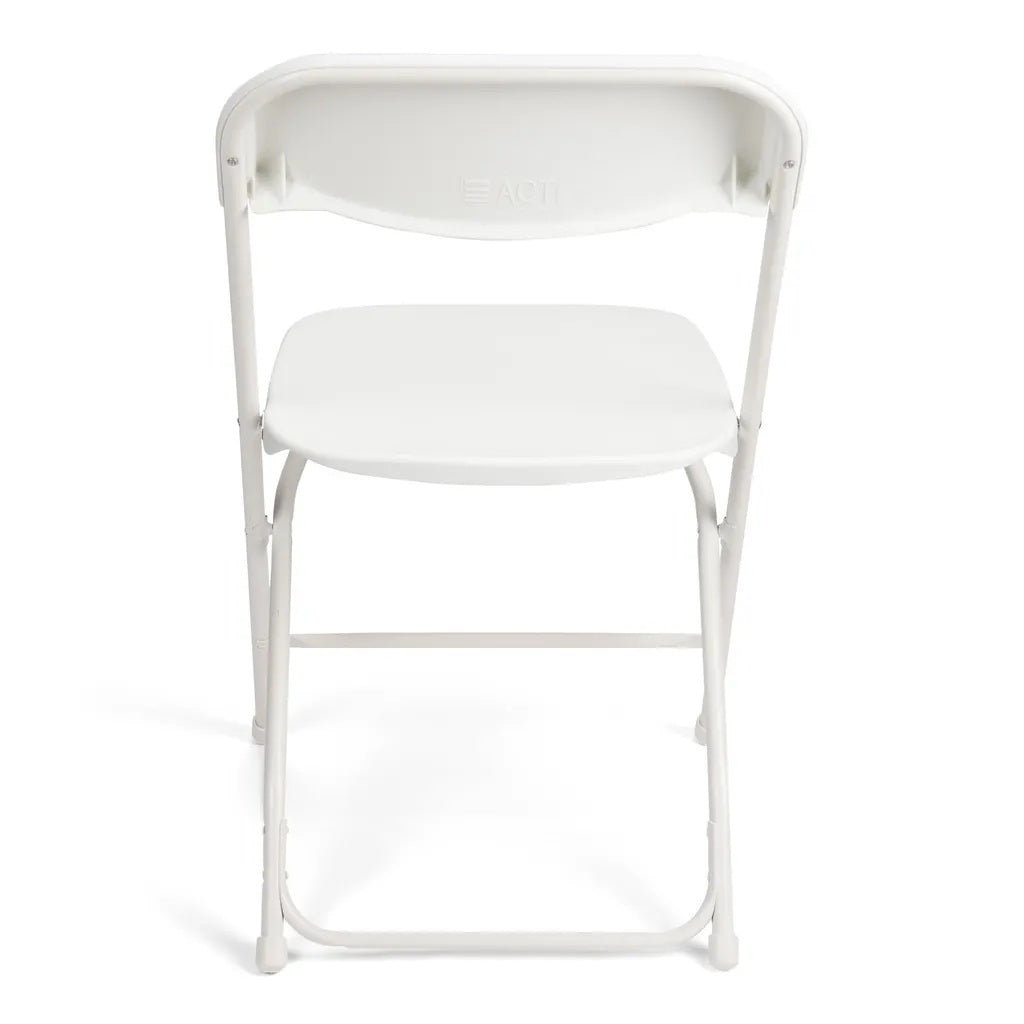 Plastic Folding White Chair - Rentals